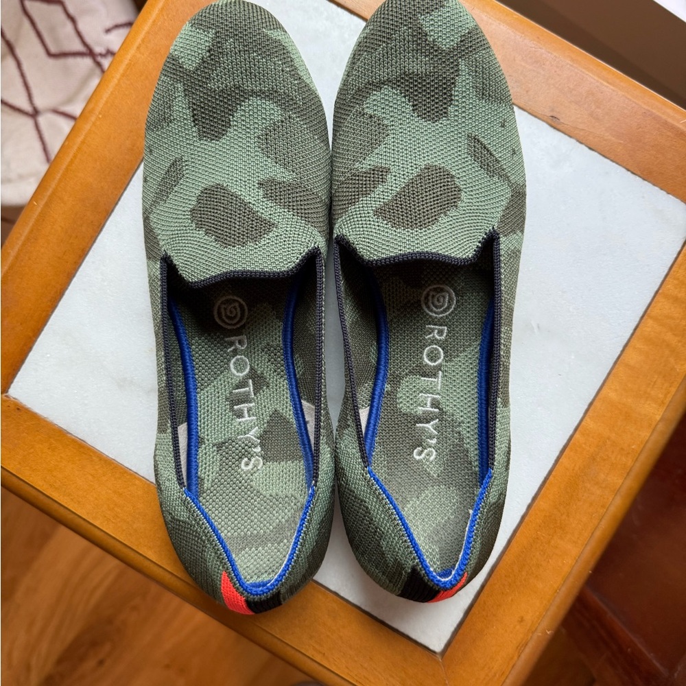 Rothy’s camouflage loafers